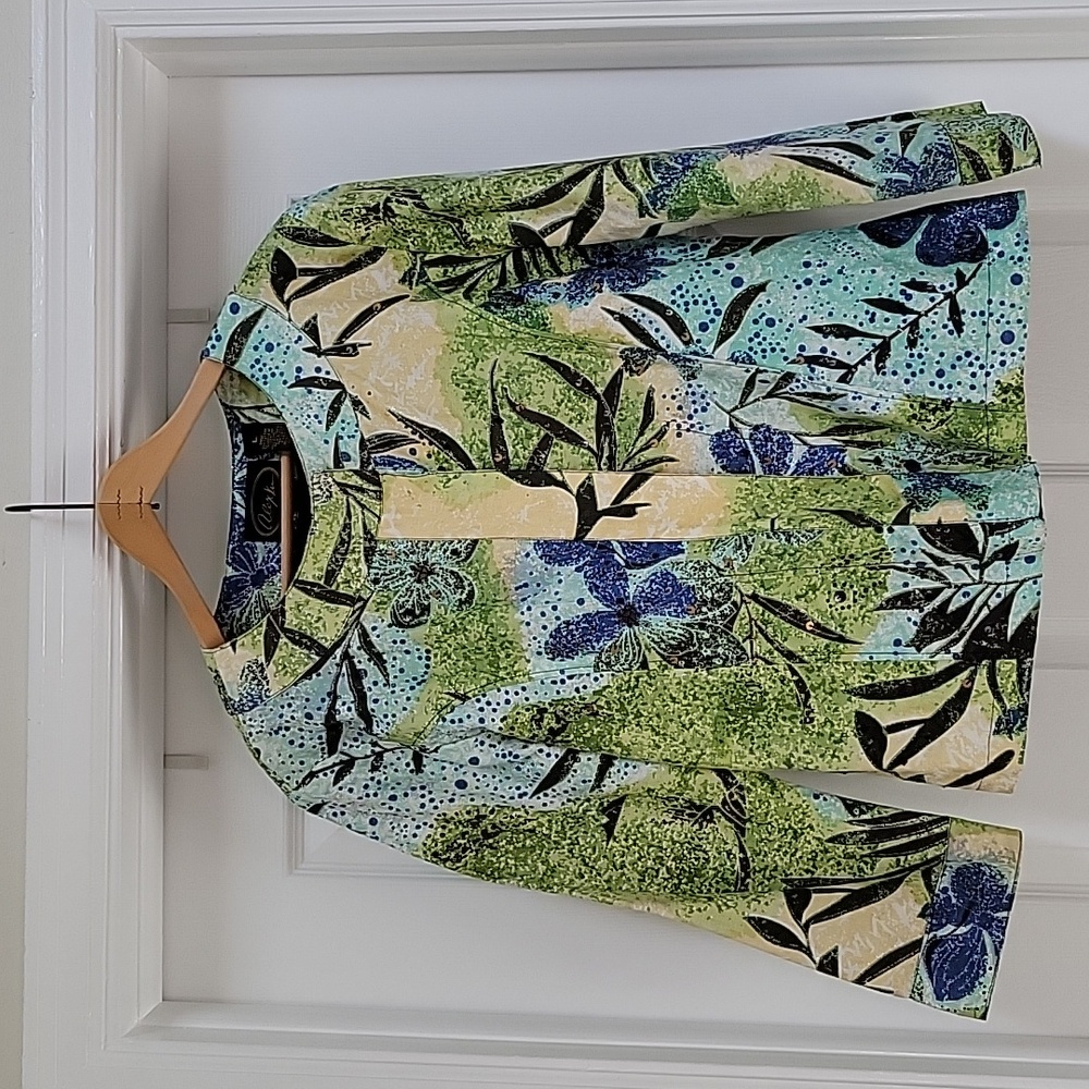 Vintage Alex Ku Floral Stitched Jacket